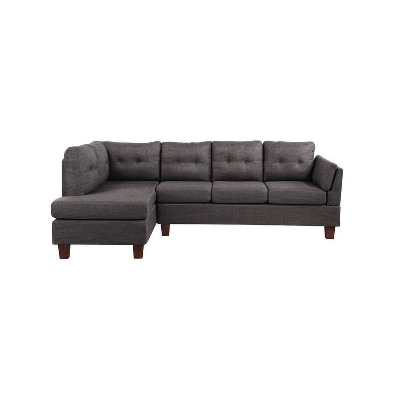 Dalia Linen Modern Sectional Sofa with Left Facing Chaise