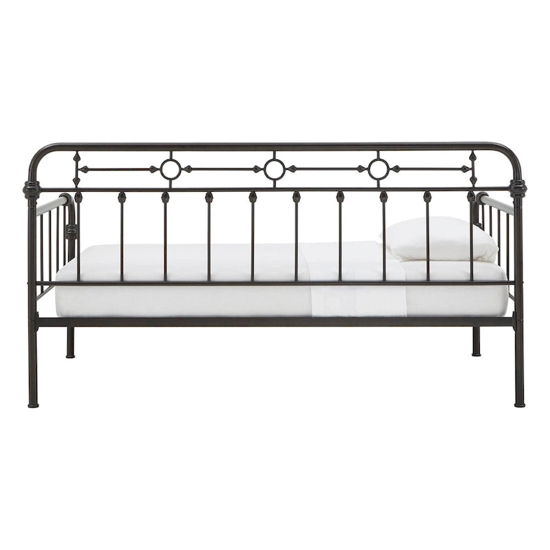 Darren Antique Dark Bronze Metal Daybed with Trundle by iNSPIRE Q Classic