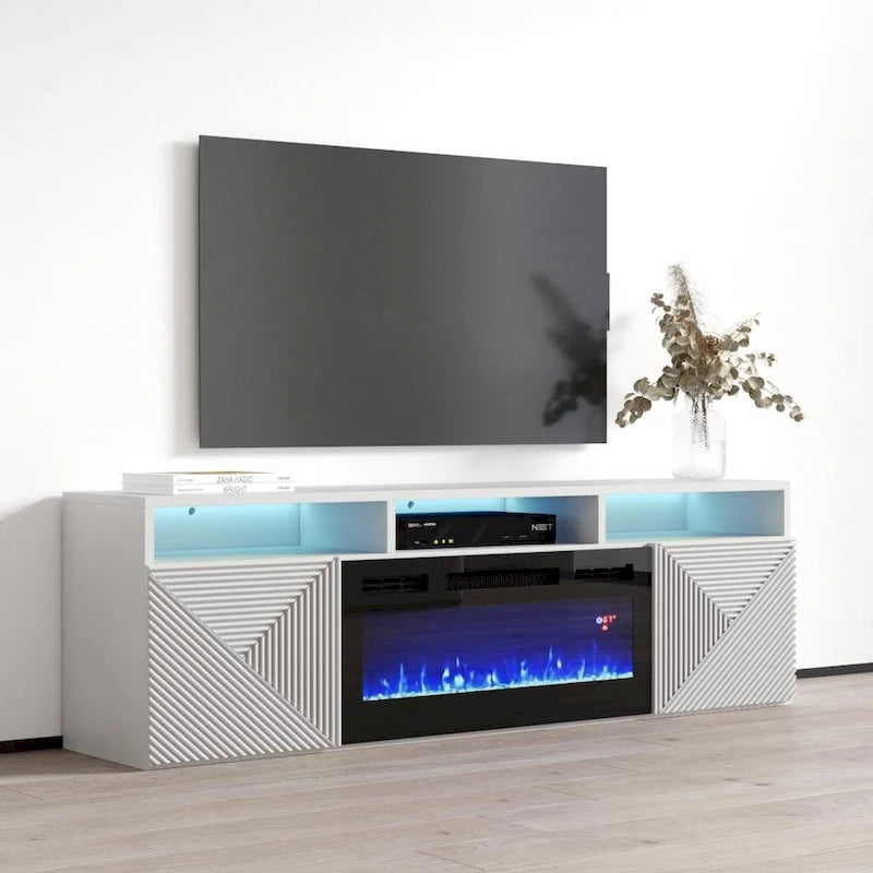 Giza EF Wall Mounted Electric Fireplace Modern 63 TV Stand