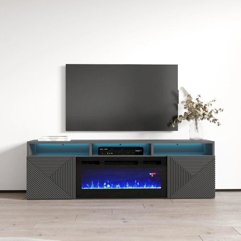 Giza EF Wall Mounted Electric Fireplace Modern 63 TV Stand
