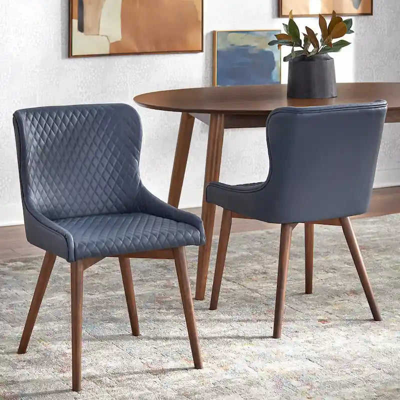 Simple Living Seguro Upholstered Mid-century Dining Chairs (Set of 2)