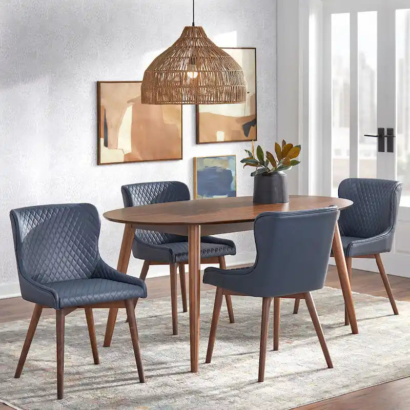 Simple Living Seguro Upholstered Mid-century Dining Chairs (Set of 2)