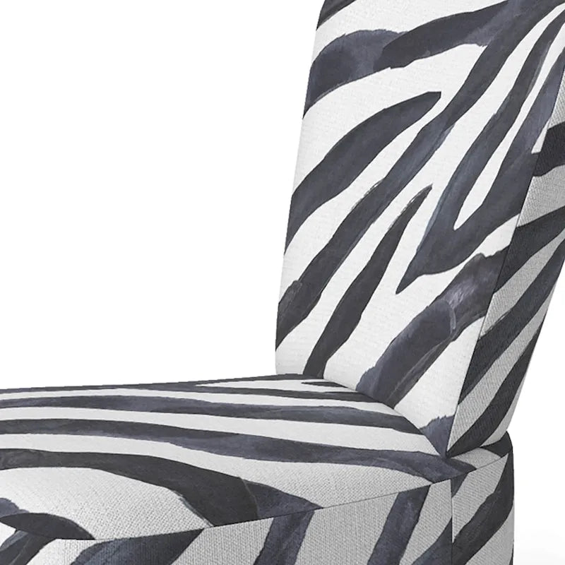 Designart Zebra Striped  Upholstered Cabin & Lodge Accent Chair and Arm Chair