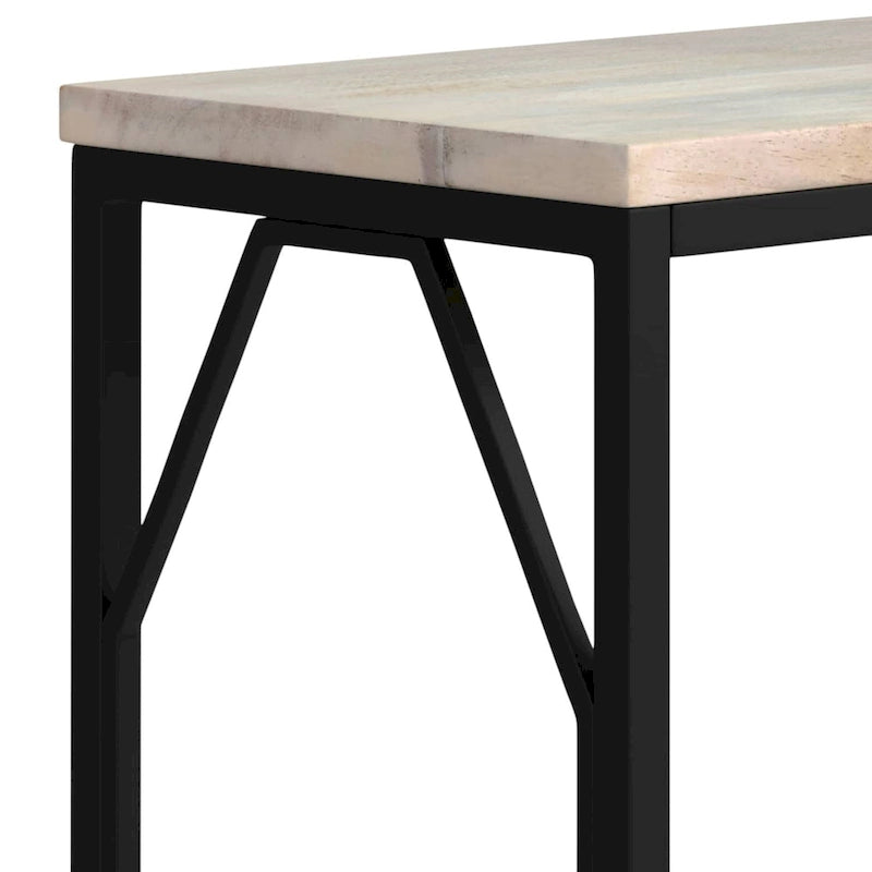 WYNDENHALL Ebsen Contemporary 20 inch Wide Metal and Wood Accent Side Table