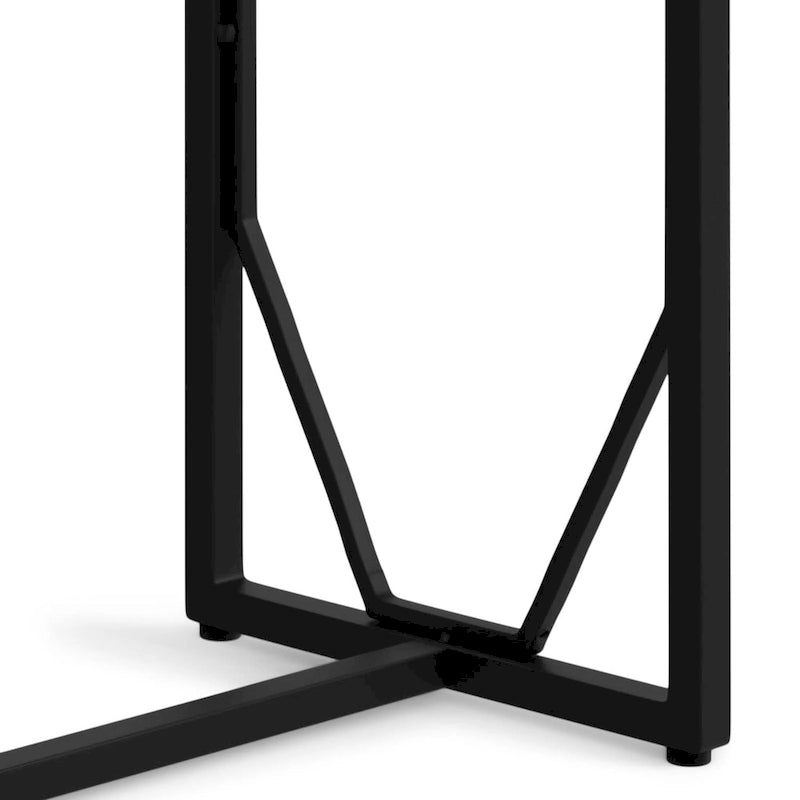 WYNDENHALL Ebsen Contemporary 20 inch Wide Metal and Wood Accent Side Table