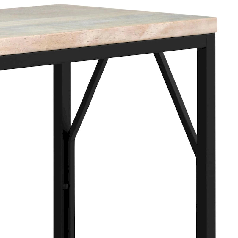 WYNDENHALL Ebsen Contemporary 20 inch Wide Metal and Wood Accent Side Table
