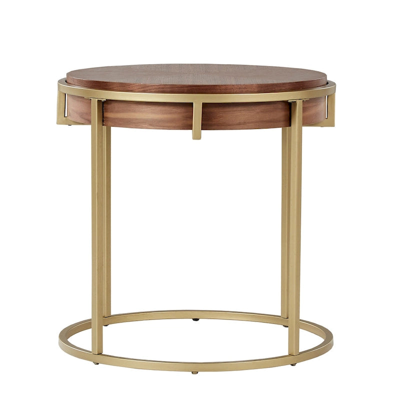 Cooke Round Table with Metal Base from iNSPIRE Q Modern