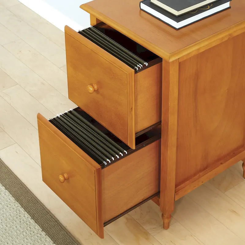 Knob Hill File Cabinet in Antique Cherry Finish