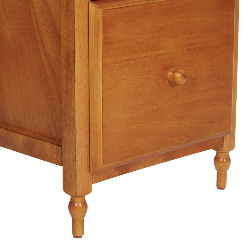 Knob Hill File Cabinet in Antique Cherry Finish