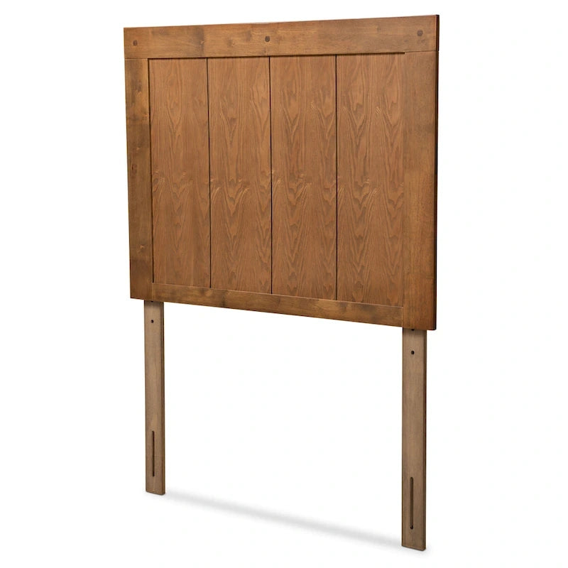 Patwin Transitional Ash Walnut Finished Wood Headboard