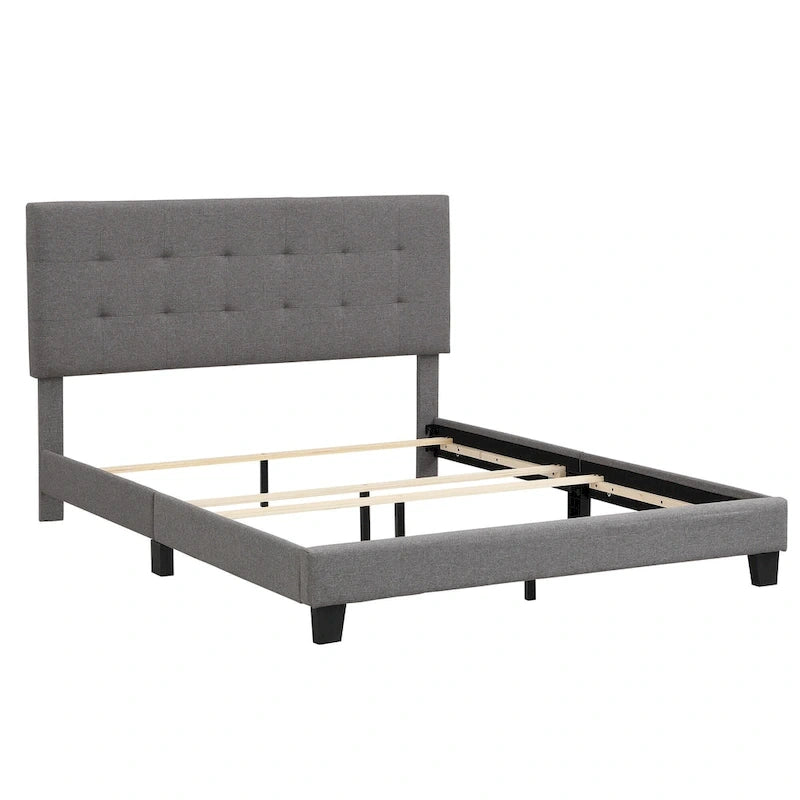 Upholstered Tufted Bed