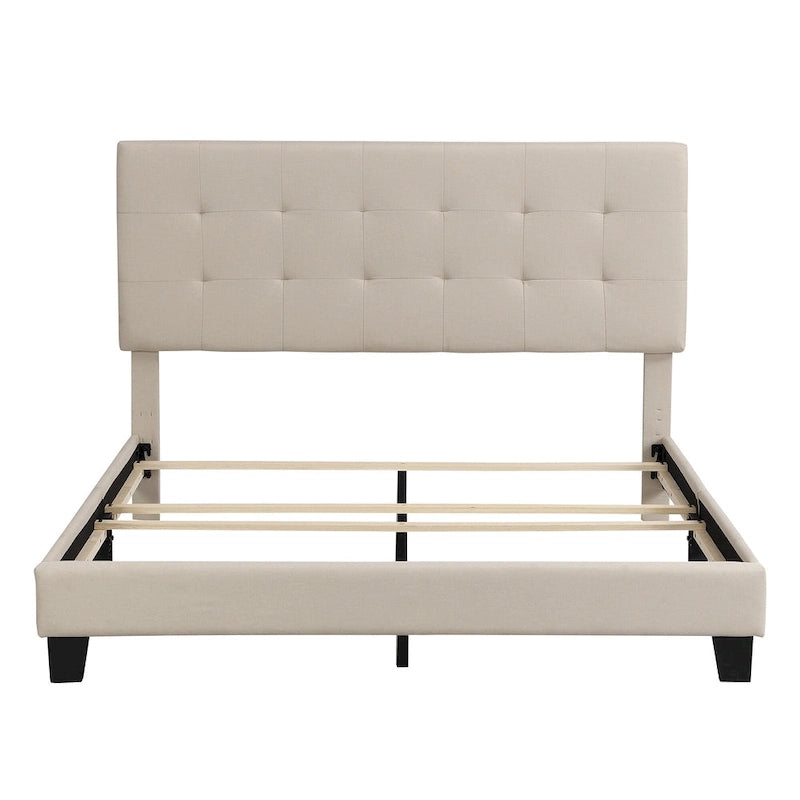 Upholstered Tufted Bed