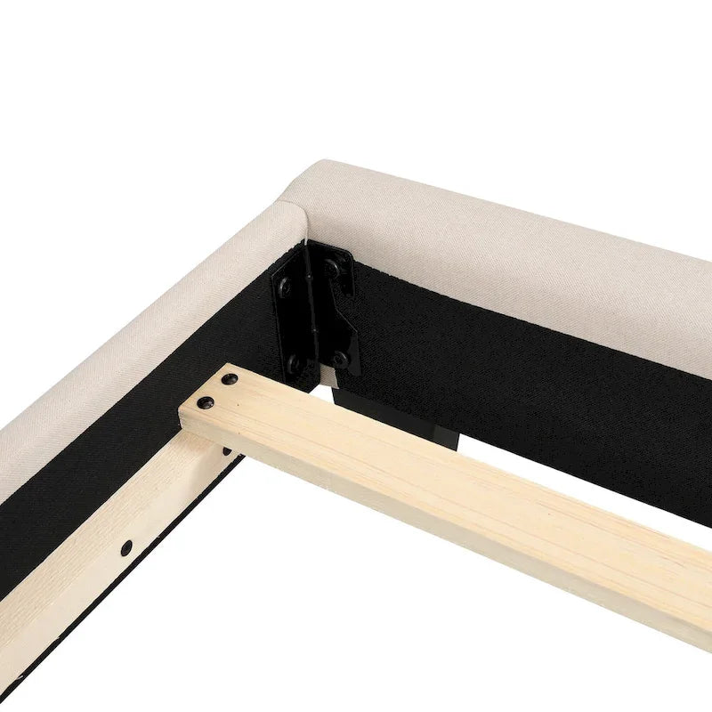Upholstered Tufted Bed