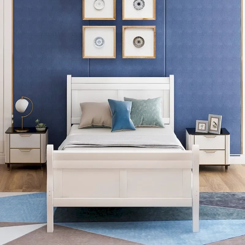 Wood Twin Frame Bed