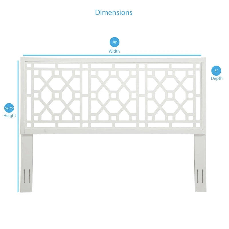 Porch & Den Greenwood Chippendale Headboard
