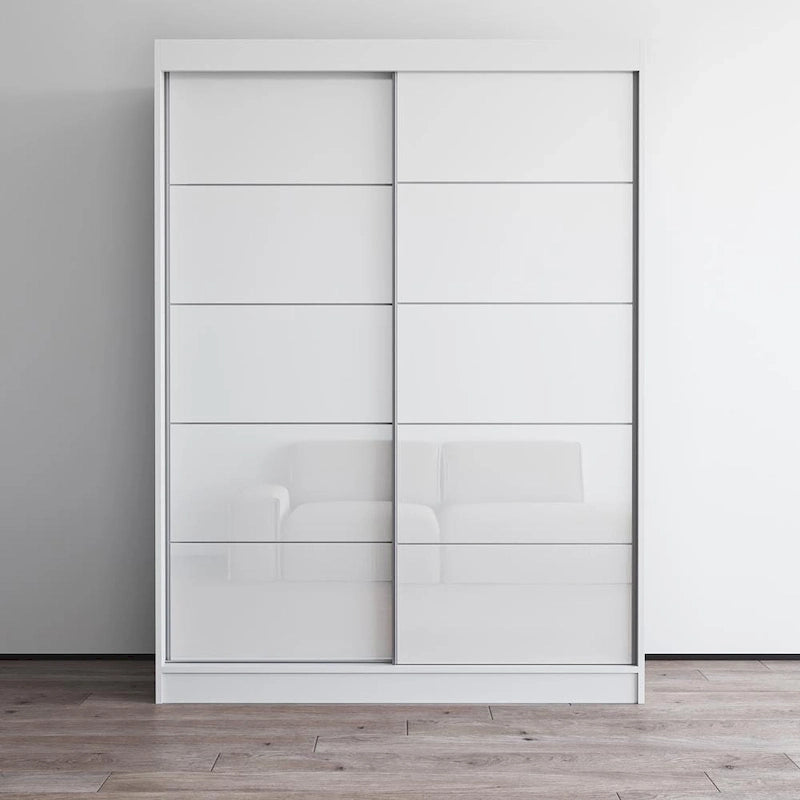 Aria 2 Door Modern High Gloss Wardrobe Armoire