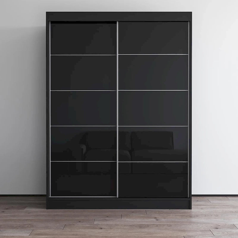 Aria 2 Door Modern High Gloss Wardrobe Armoire