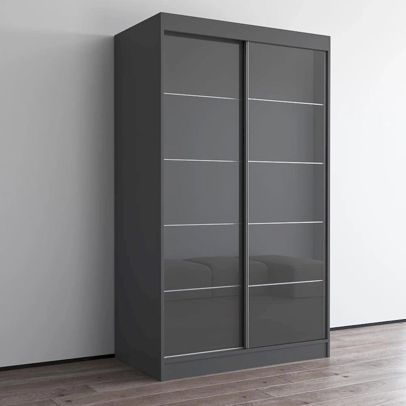 Aria 2 Door Modern High Gloss Wardrobe Armoire