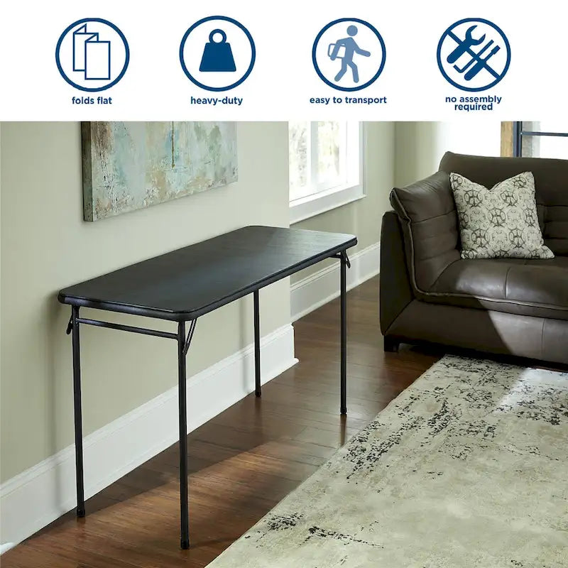 COSCO 20 x 48 Vinyl Top Folding Table