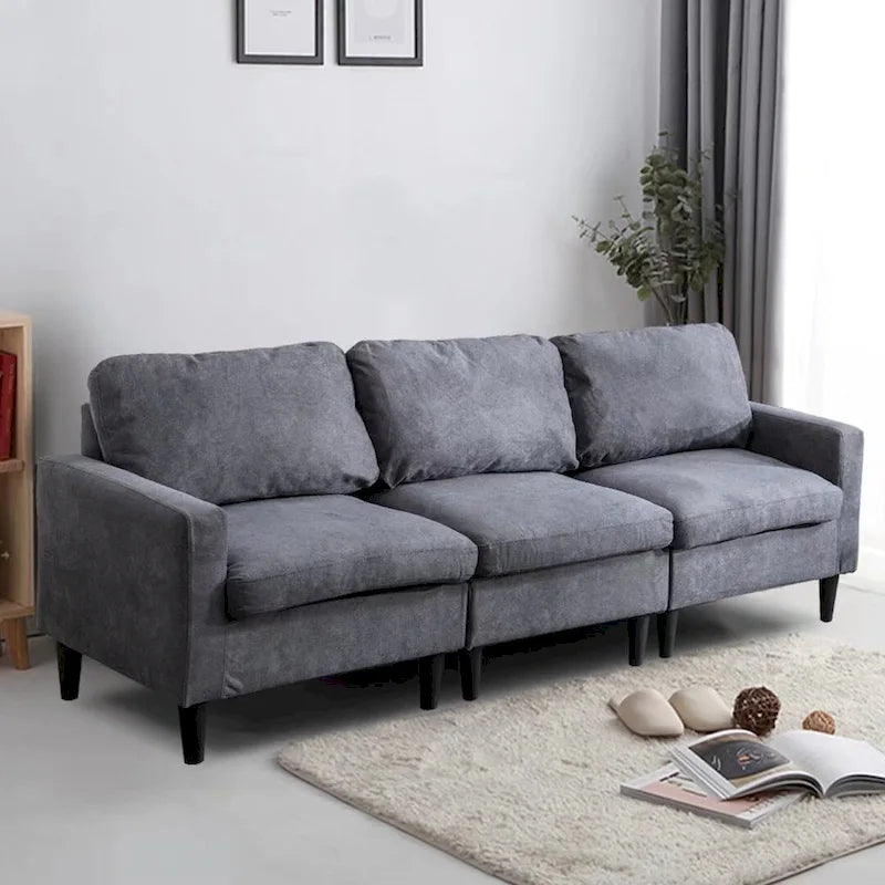 DIY Convertible Sectional Sofa Couch with Ottoman