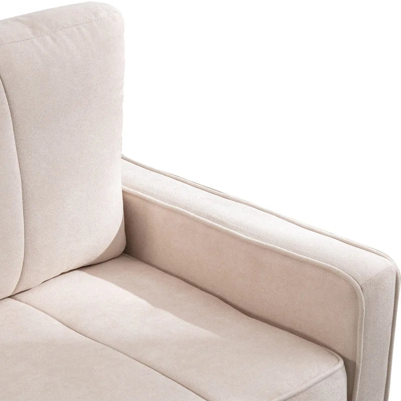 DIY Convertible Sectional Sofa Couch with Ottoman
