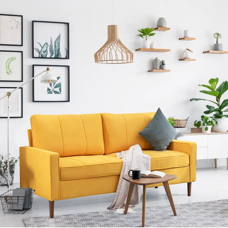 DIY Convertible Sectional Sofa Couch with Ottoman