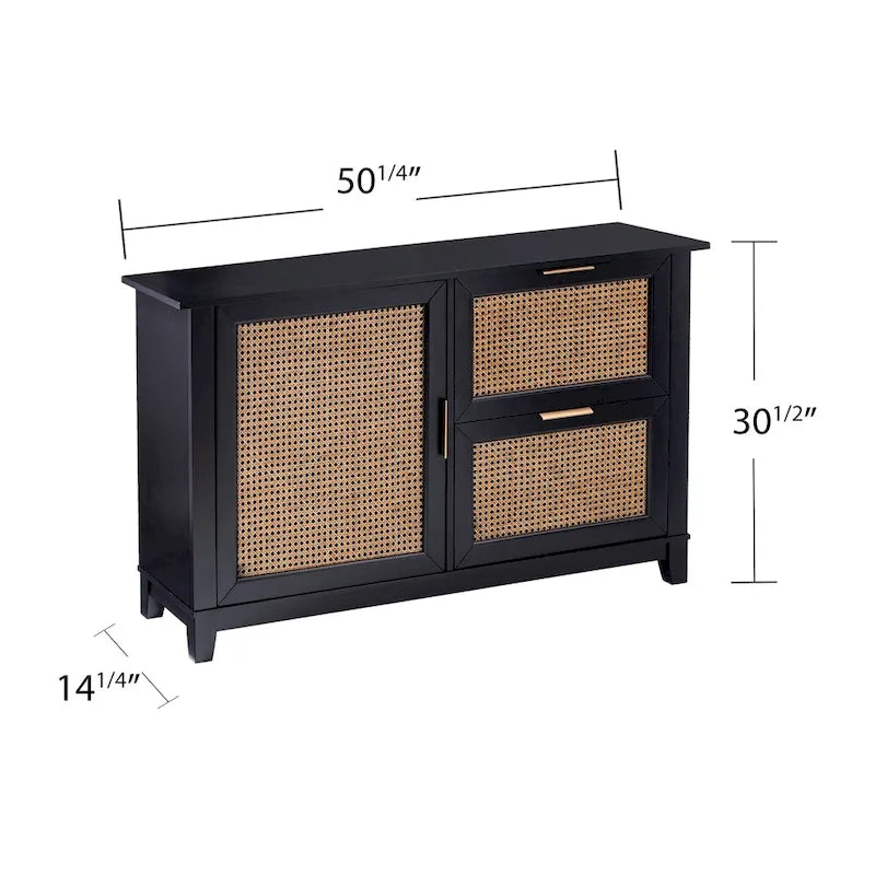SEI Furniture Chekshire Accent Storage Cabinet Sideboard