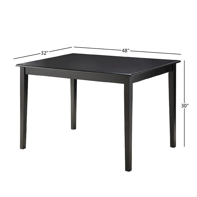 Wilmington Rectangular Black Dining Table by iNSPIRE Q Classic - Dining Table