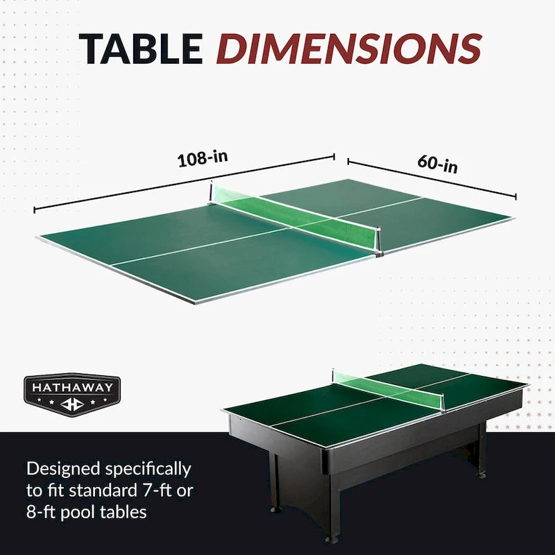 Hathaway Quick Set 12mm Table Tennis Conversion Top