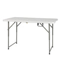 4 ft. Plastic Adjustable Height Folding Table