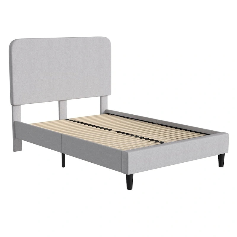 Platform Bed with Headboard - No Foundation Needed