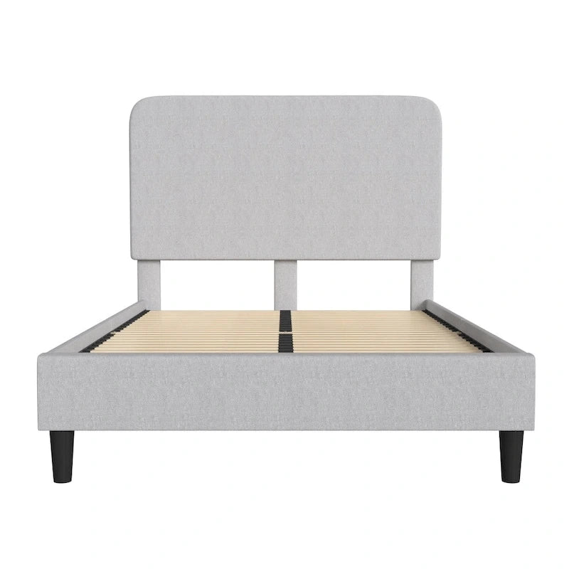 Platform Bed with Headboard - No Foundation Needed