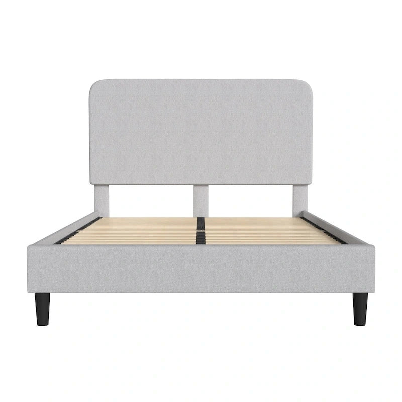 Platform Bed with Headboard - No Foundation Needed