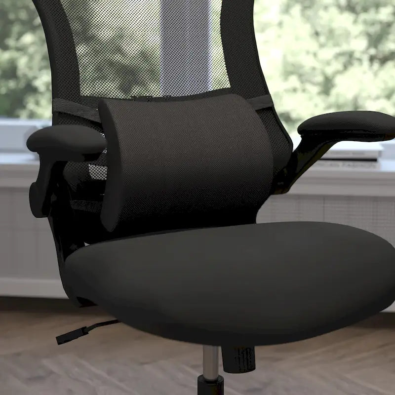 Mobile Adjustable Lumbar Support Pillow for Office Chairs and Car Seats