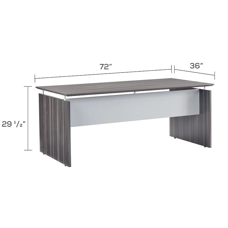 Medina 72 Floating Surface Desk, Executive Office Desk