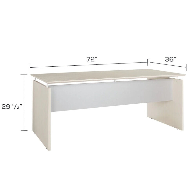 Medina 72 Floating Surface Desk, Executive Office Desk