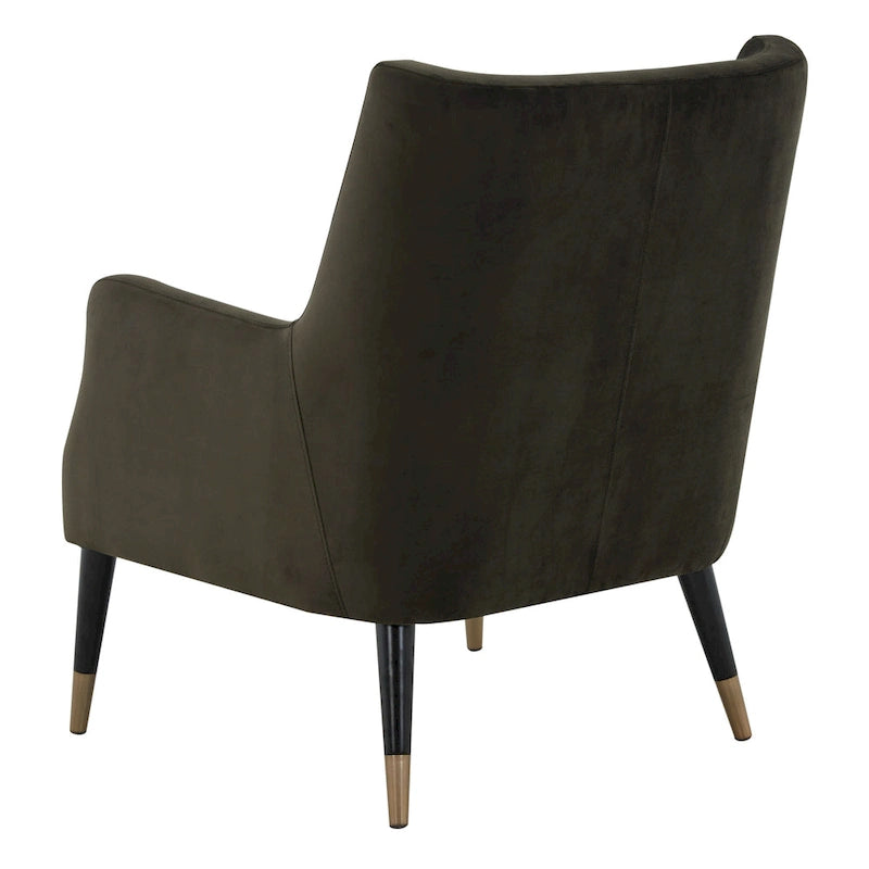 SAFAVIEH Couture Anjanette Velvet Arm Chair - 28 W x 29.9 D x 35.4 H - 28Wx30Dx35H