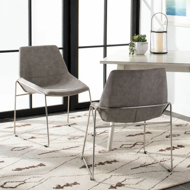 SAFAVIEH Oliva Mid Century Dining Chair (Set of 2) - 25 x 24 x 33.3 - 25 x 24 x 33.3 - 25Wx24Dx33H