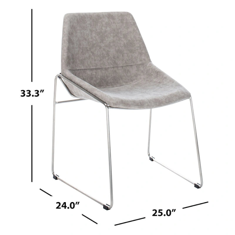 SAFAVIEH Oliva Mid Century Dining Chair (Set of 2) - 25 x 24 x 33.3 - 25 x 24 x 33.3 - 25Wx24Dx33H