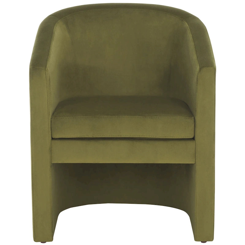 SAFAVIEH Theodosia Barrel Back Accent Chair (Fully Assembled) - W24 x D24 x H30 - 24Wx24Dx30H