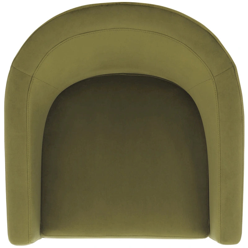 SAFAVIEH Theodosia Barrel Back Accent Chair (Fully Assembled) - W24 x D24 x H30 - 24Wx24Dx30H