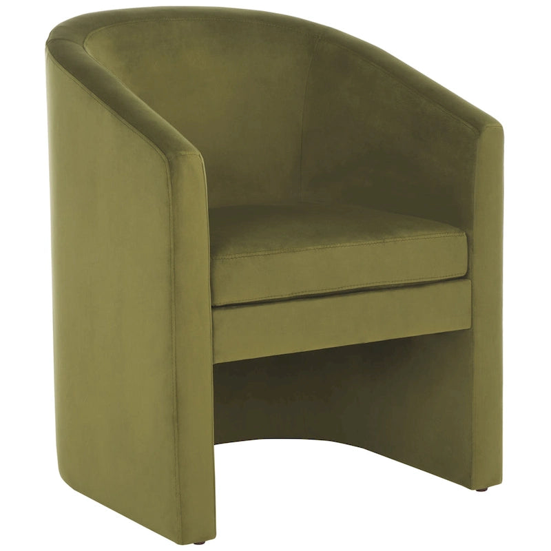SAFAVIEH Theodosia Barrel Back Accent Chair (Fully Assembled) - W24 x D24 x H30 - 24Wx24Dx30H