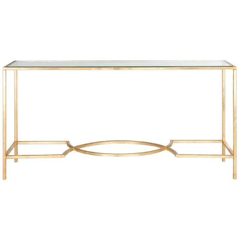 SAFAVIEH Colette Gold Console - 63 x 16 x 32 - 63Wx16Dx32H