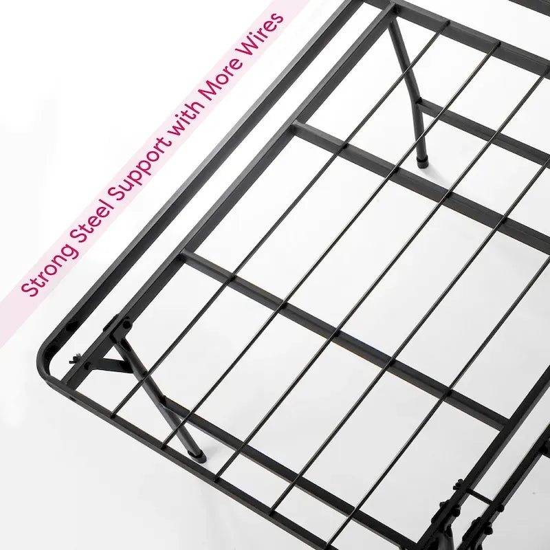 18 Inch Metal Platform Bed Frame by Crown Comfort