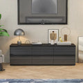 63 Multipurpose 6-Drawer Dresser and Television Stand Enertainment