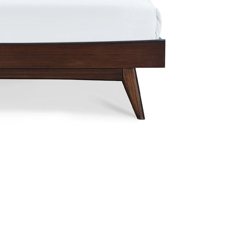 Sarah Queen Platform Bed, Burgundy