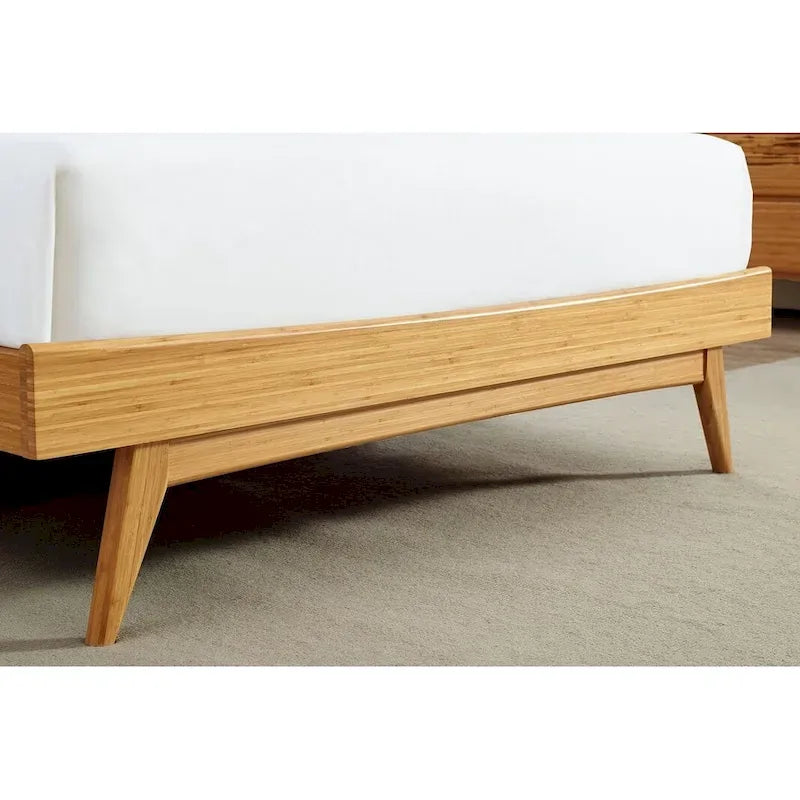 Sarah Queen Platform Bed, Burgundy