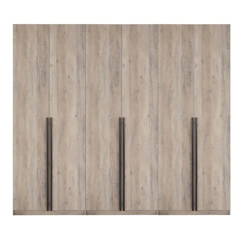 Manhattan Comfort Lee Modern 3.0 Freestanding Wardrobe Closet Armoire Set of 3