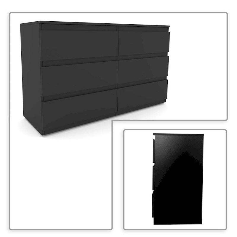 Minimalist Design Wooden Storage Dresser with Six Drawers