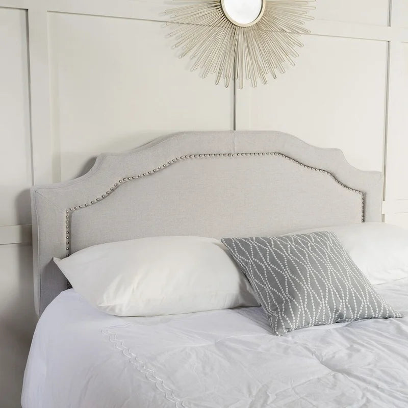62 Queen Headboard with Nailhead Trim by Christopher Knight Home